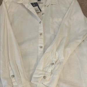 Universal Thread White Long Sleeve Button Down Shirt